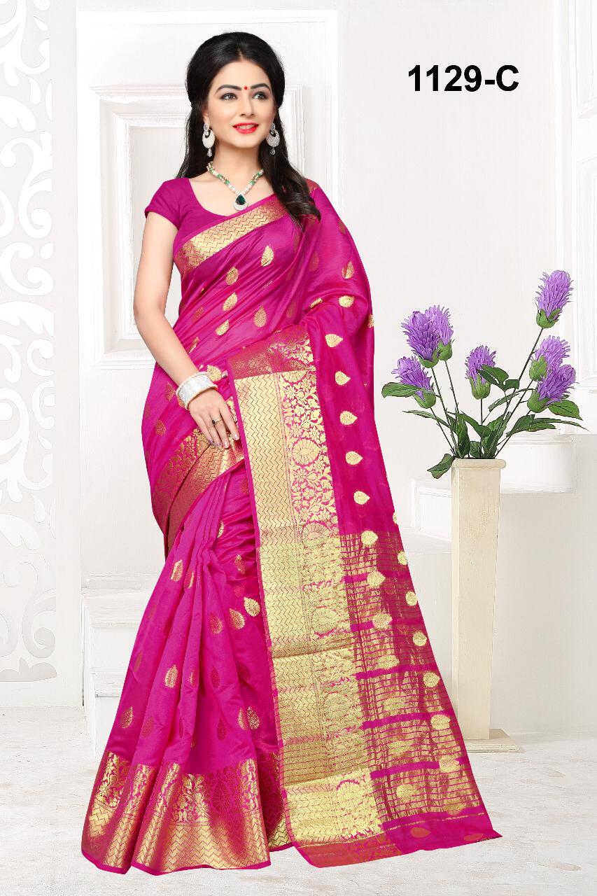 Np 1129 With Colour By Silk Show Cotton Silk Sarees Wholesale Supplier Surat