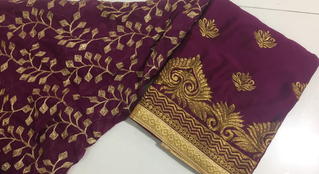 Non Catalog Rangoli Silk Embroidered Designer Dress Material Wholesale Supplier And Dealer Gujarat