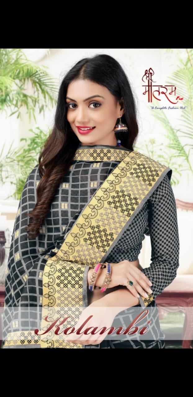 Kolambi By Shree Maataram Series 3101 To 3112 Silk Kattha Work Sarees Wholesale Supplier Gujarat