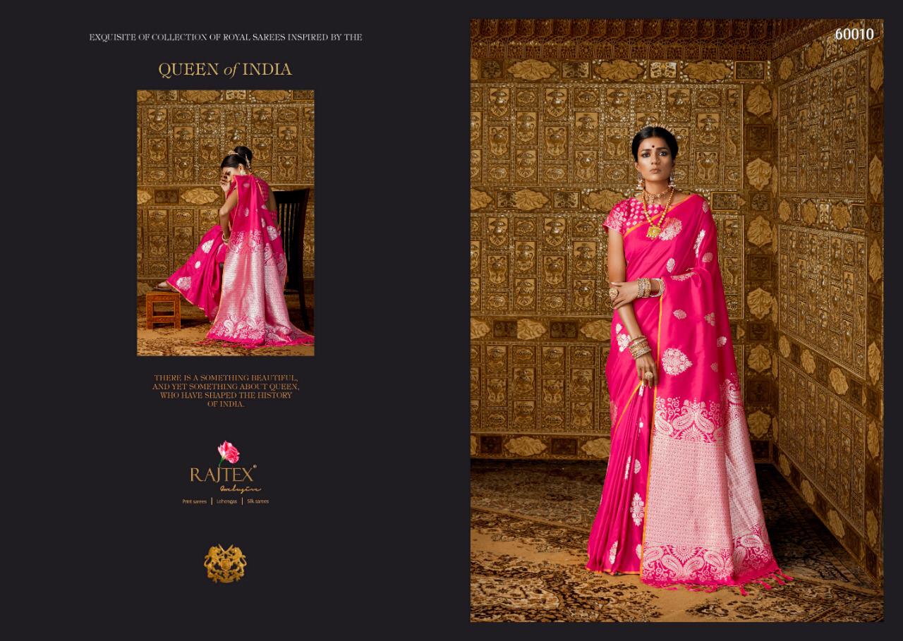 Kanthkala Silk By Raj Tex Series 60001 To 60010 Silk Designer Occasion Wear Sarees Wholesale Supplie...