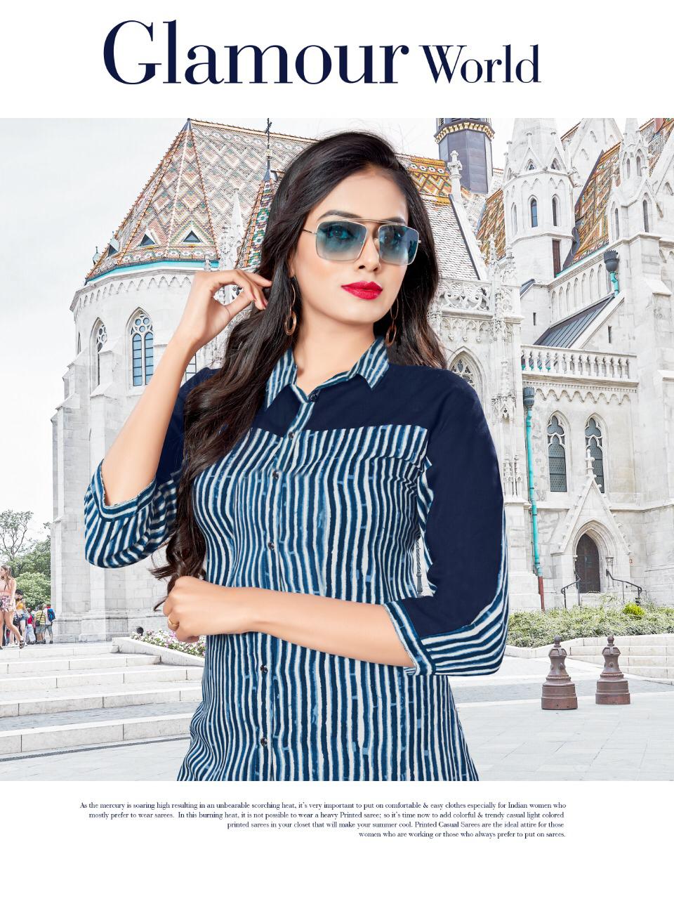 Griva By Vrunda Tex Reyon Printed Western Tops Collection Wholesale Supplier Surat