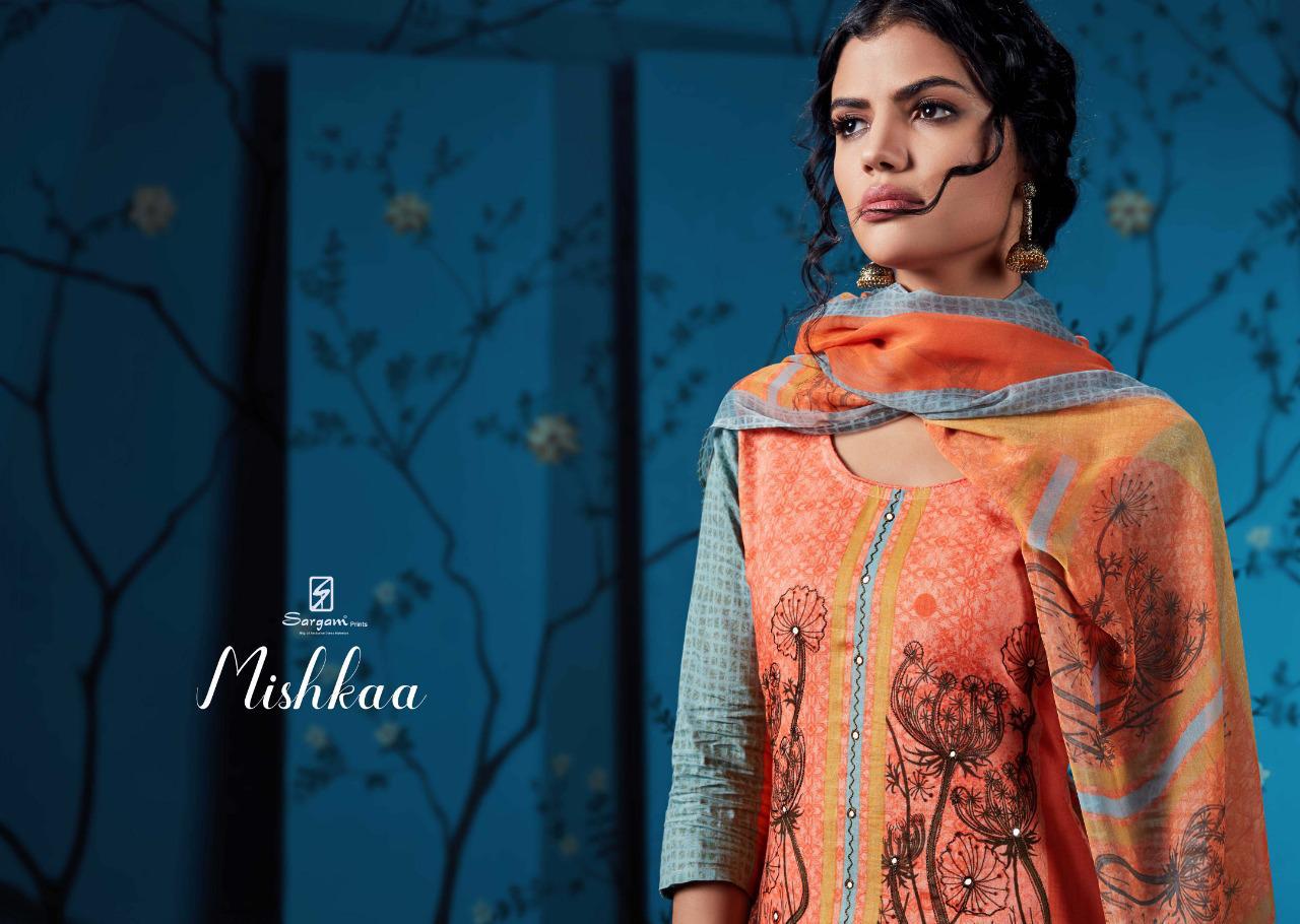 Mishkaa By Sargam Prints Series 122001 To 122010 Cotton Printed Shisha Work Suits Wholesale Supplier...