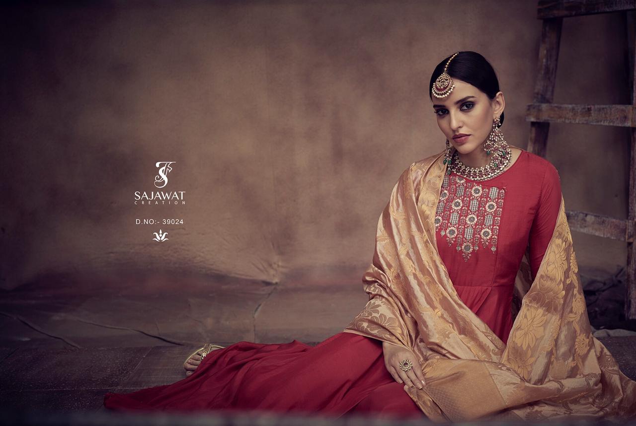 Bride Vol 4 By Sajawat Creation Series 39021 To 39027 Readymake Party Wear  Gown Wholesale Supplier ...