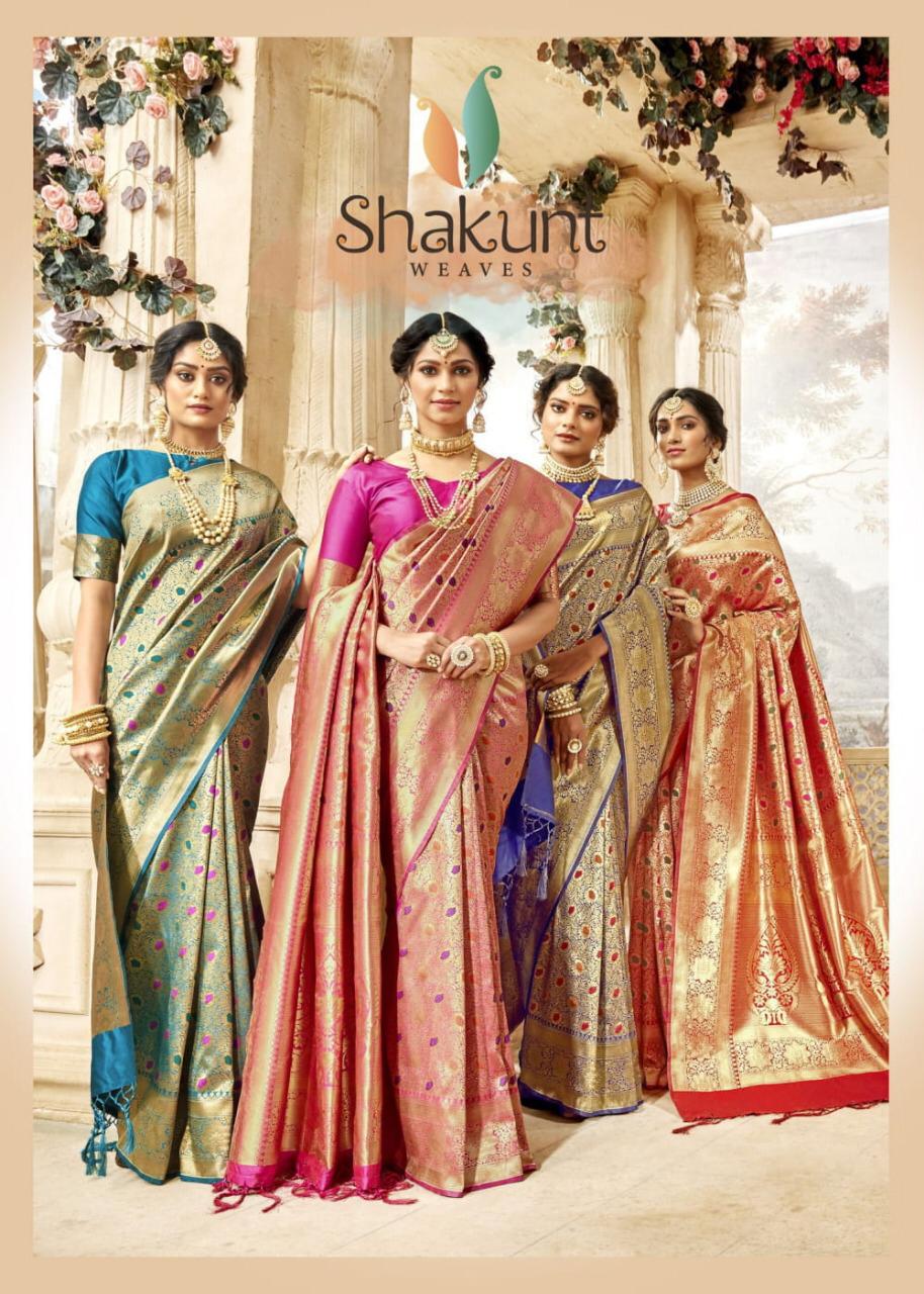 Monali By Shakunt Silk Weaving Occasion Wear Sarees Wholesale Exporter Gujarat