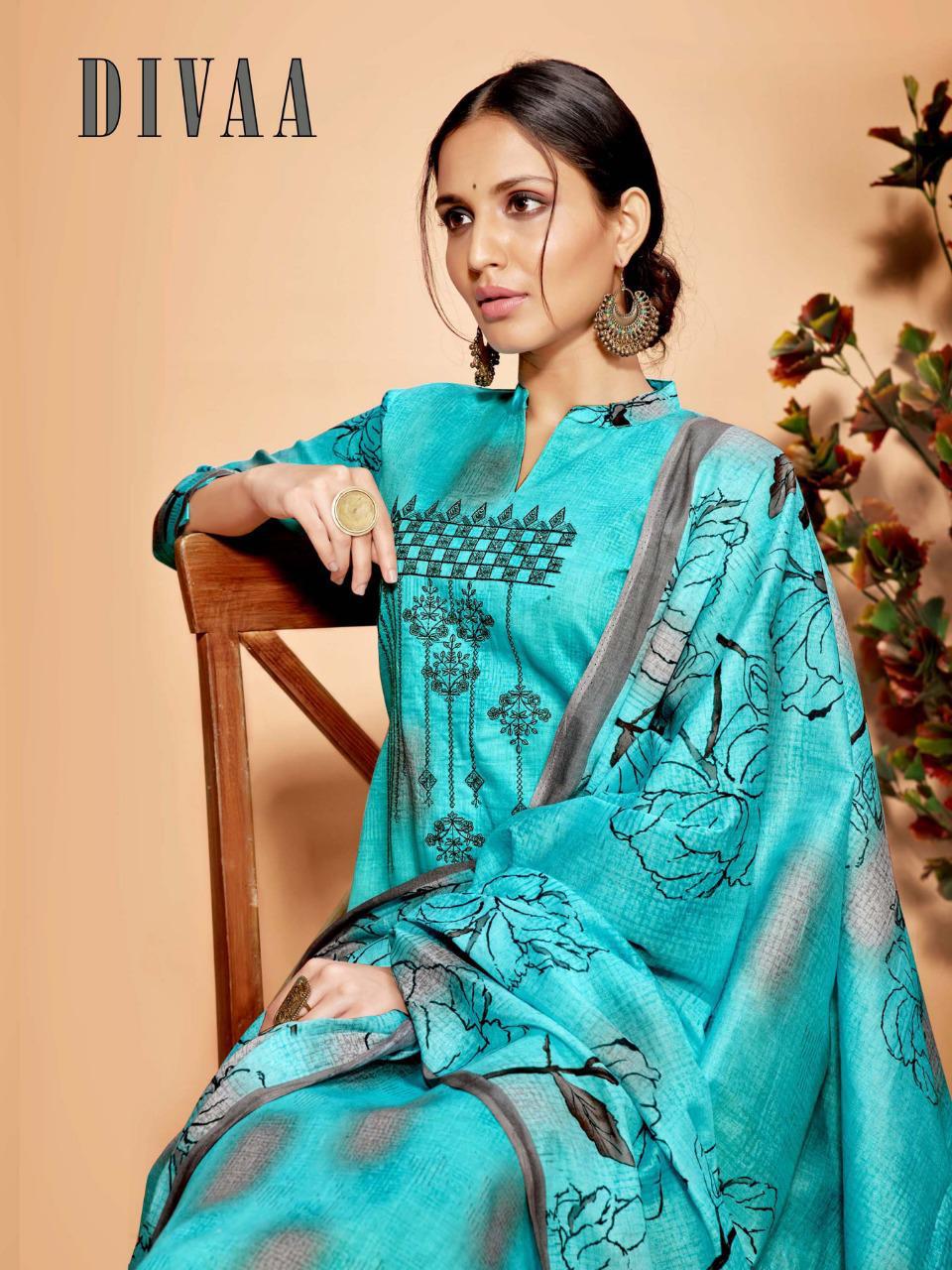 Divaa By Sargam Prints Pure Jam Printed Designer Suits Wholesale Supplier Gujarat