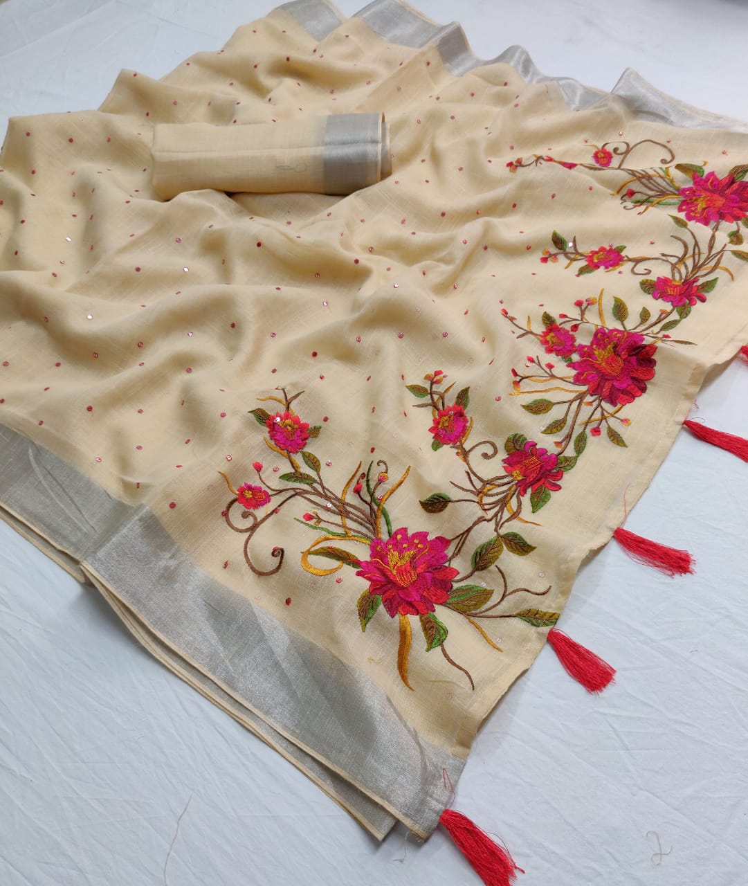 Naisha Silk By Nitya Nx Linen Silk Sarees Wholesale Supplier Surat