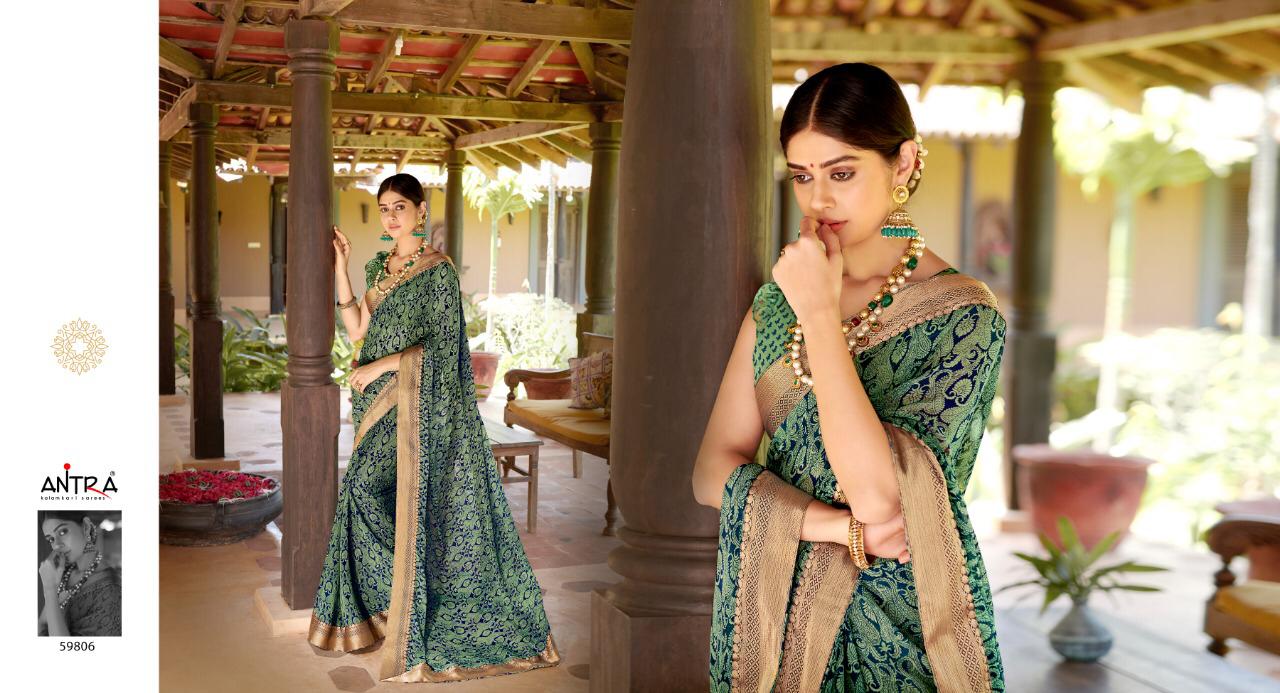 Prerna 4 By Lifestyle Series 59801 To 59816 Georgette Fancy Printed Sarees Wholesale Supplier Gujara...
