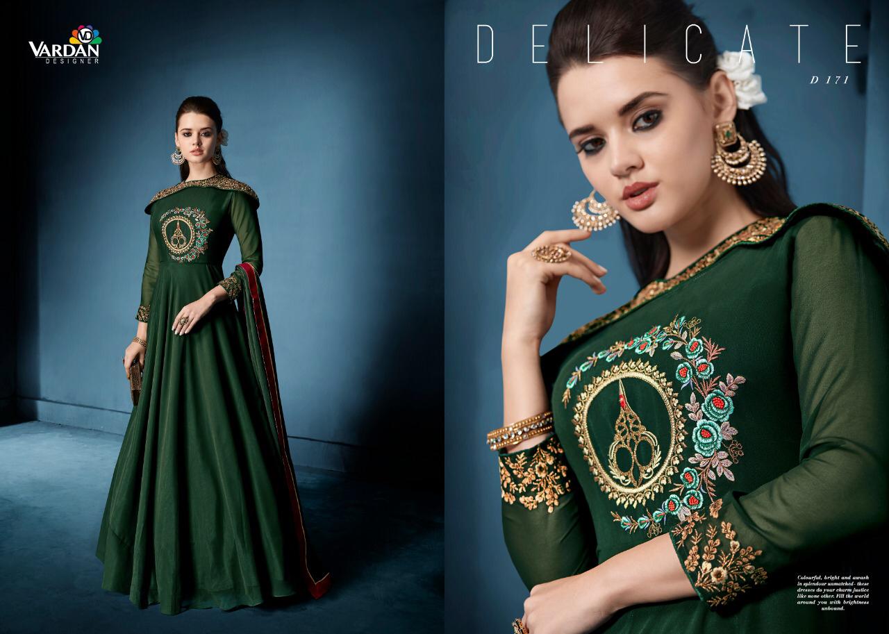 Navya Vol 8 By Vardan Designer Party Wear Gowns Wholesale Supplier Gujarat