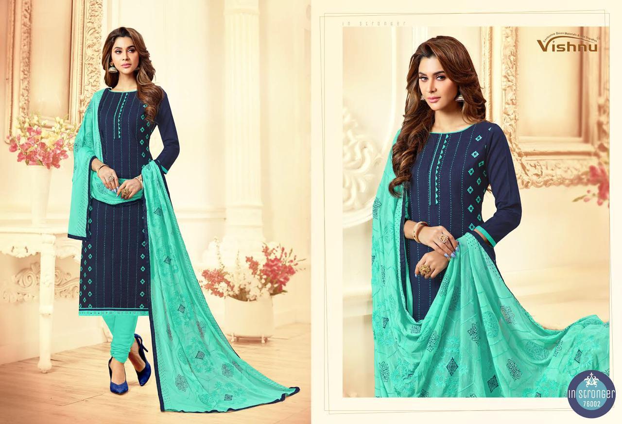 Nargess Vol 4 By Vishnu Impex Cotton Embroidered Suits Wholesale Supplier Gujarat