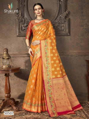 Ayushmati By Shakunt Silk Designer Occasion Wear Sarees Wholesale Supplier Gujarat