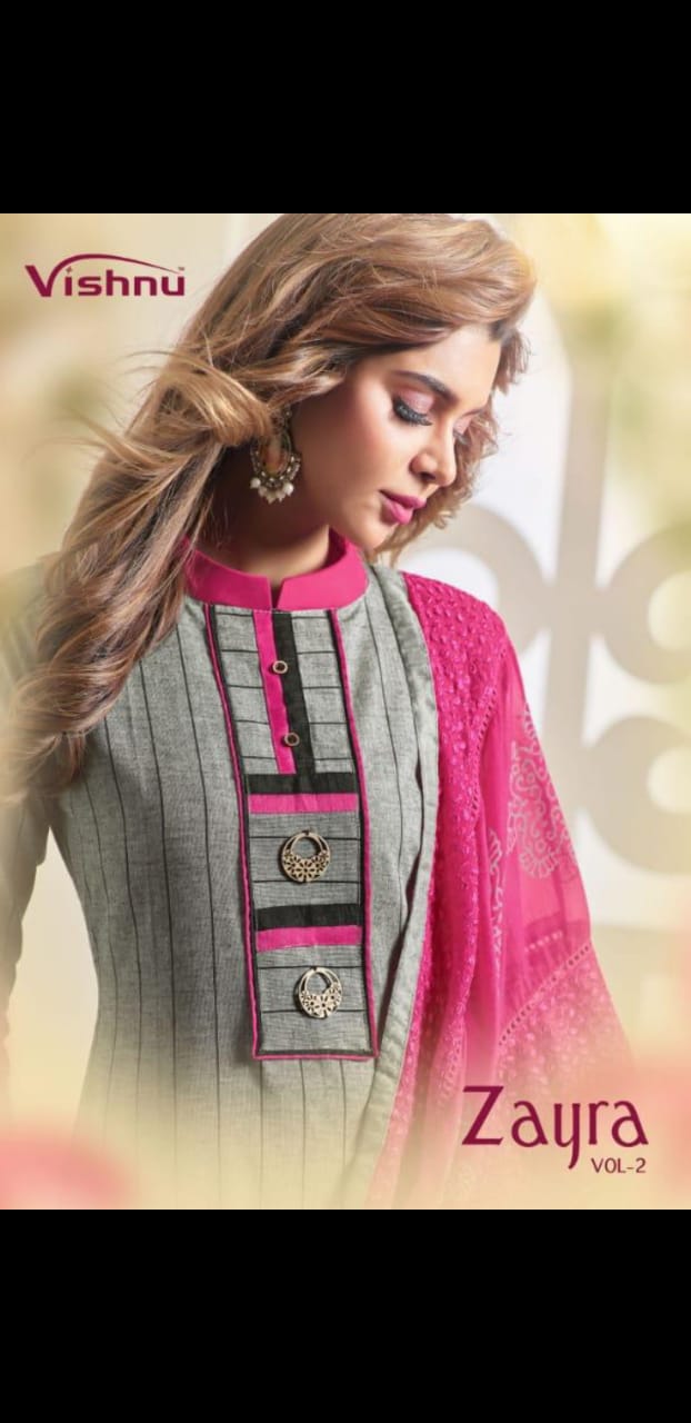 Zayra Vol 2 By Vishnu Impex Handloom Cotton Suits Wholesale Supplier Gujarat