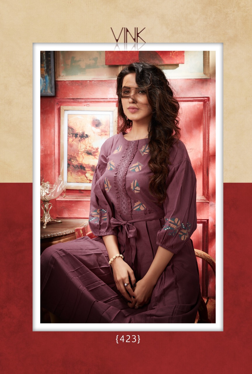 Pheonix By Vink Linen Cotton Kurtis Wholesale Supplier Gujarat