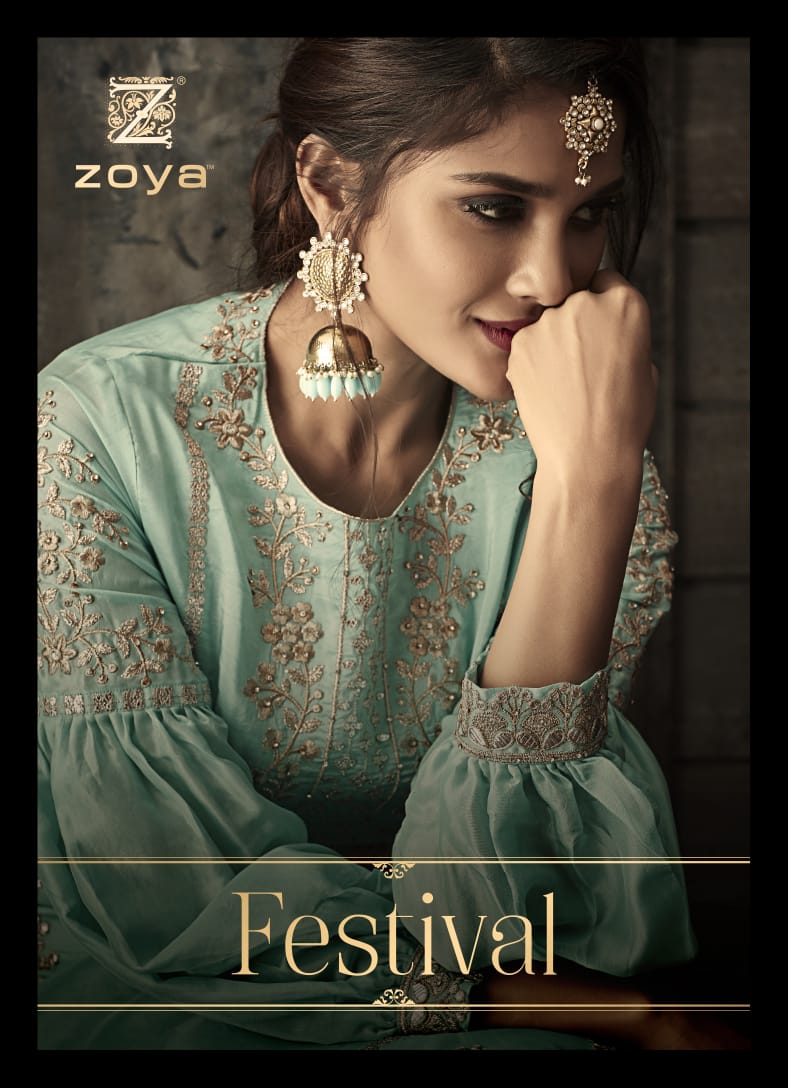 Vivana By Zoya Series 30001 To 30009 Kora Silk Designer Party Wear Suits Wholesale Supplier Gujarat