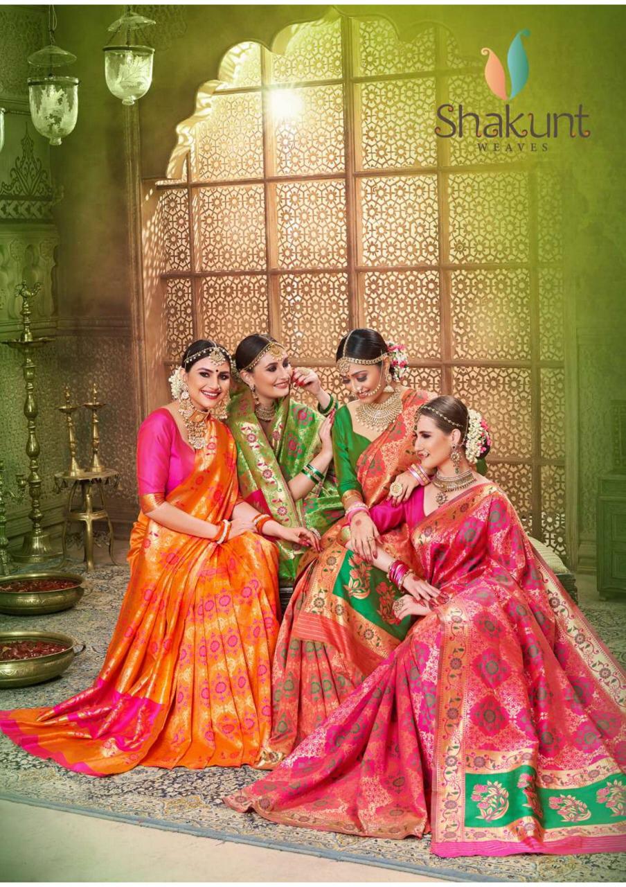 Kashmora By Shakunt Silk Weaving Occasion Wear Sarees Wholesale Supplier Gujarat