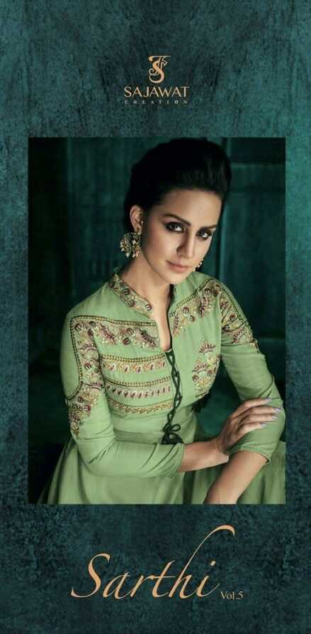 Sarthi Vol 5 By Sajawat Creation Masline Designer Ready To Wear Suits Wholesale Dealer Surat