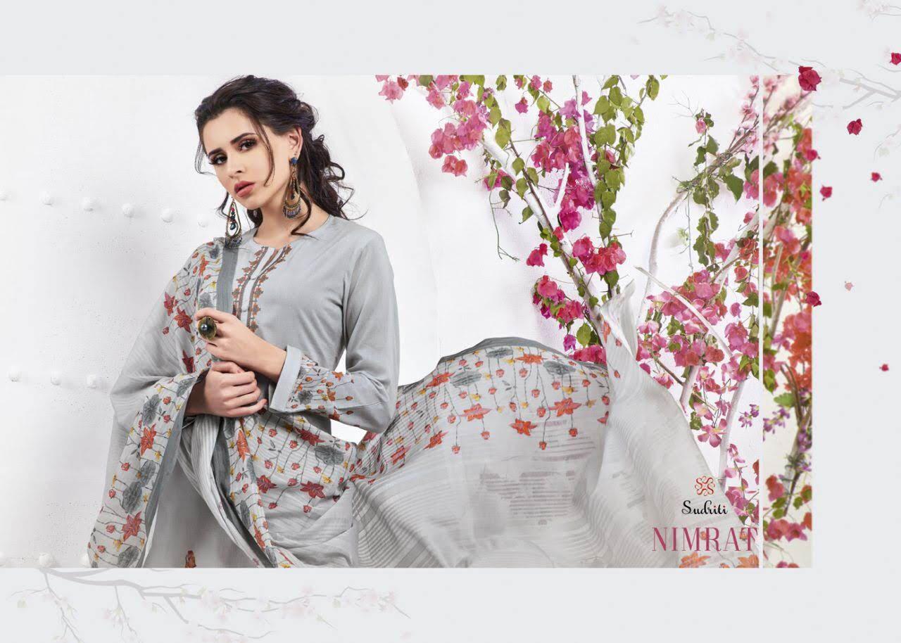 Nimrat By Sahiba Sudriti Musline Printed Suits Wholesale Supplier Gujarat