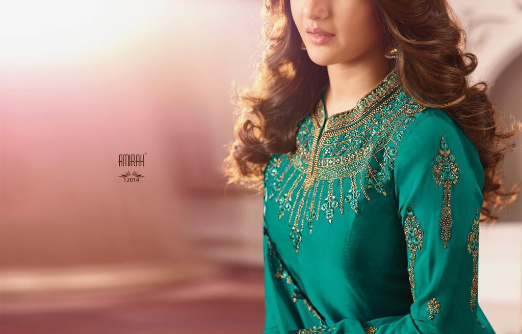 Amirah Vol 27 Series 12011 To 12018 Georgette Embroidered Designer Suits Wholesale Supplier Gujarat