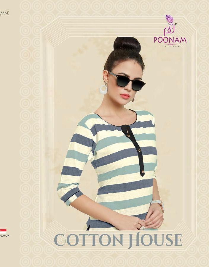 Cotton House By Poonam Designer Cotton Kurtis Wholesale Supplier India