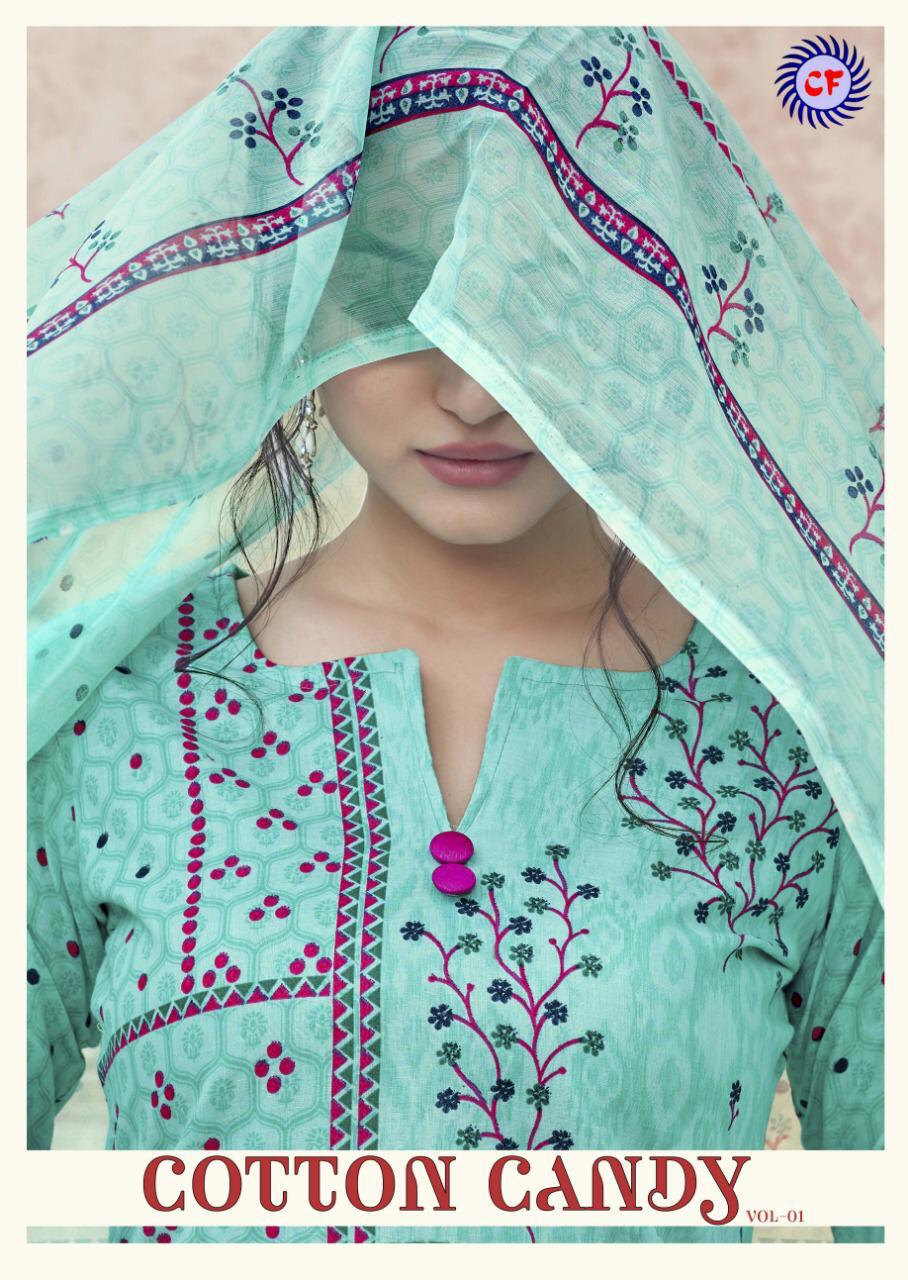 Cotton Candy Vol 1 By Chandra Fashion Cambric Cotton Suits Wholesale Supplier Surat