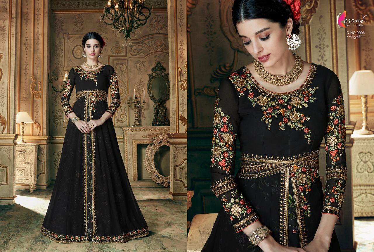 Kayra Vol 9 By Kesari Trendz Series 9001 To 9006 Georgette Embroidered Designer Suits Wholesale Supp...