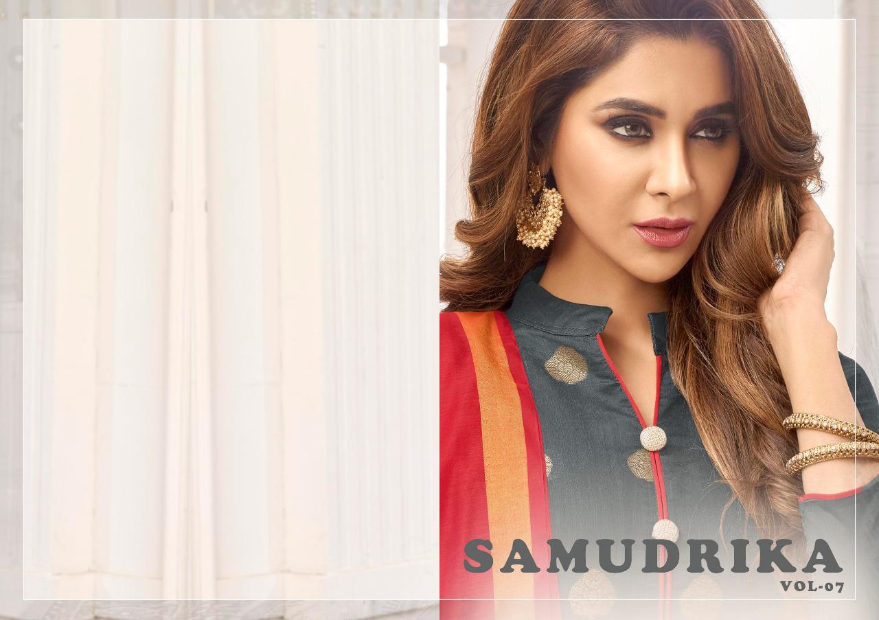Samudrika Vol 7 By Avc   Banarasi Jaquard Suits Wholesale Supplier And Dealer Surat