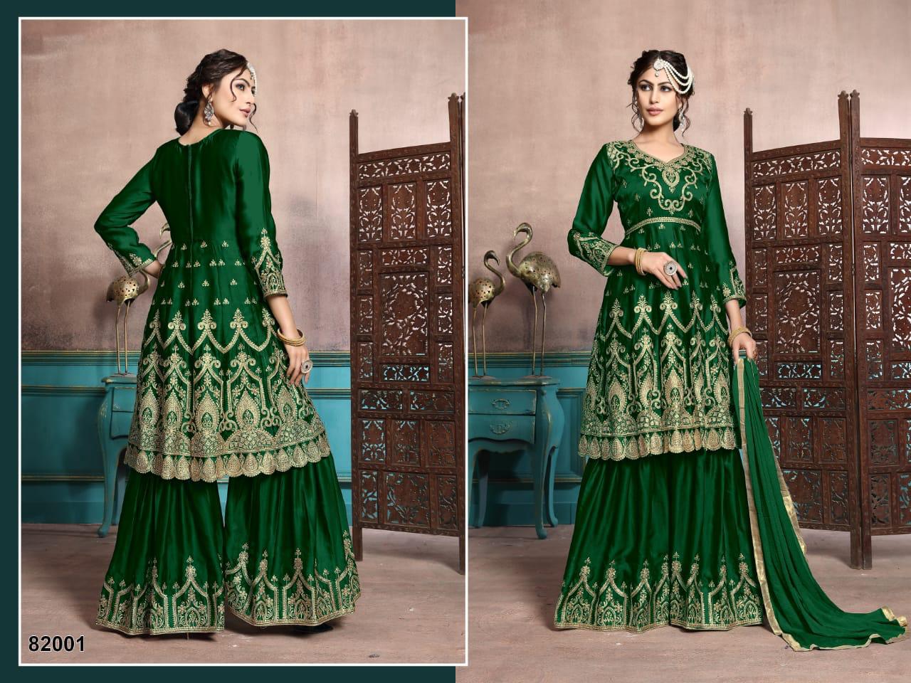 Aanaya Vol 82 Series 82001 To 82004 Satin Georgette Embroidered Designer Party Wear Suits Wholesale ...