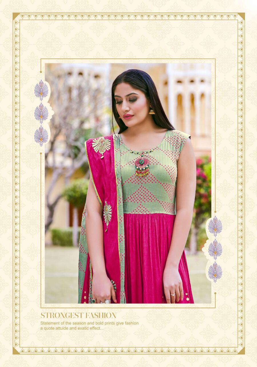 Ghoomer By Kiana House Of Fashion Beautiful Long Kurtis With Duppta Wholesale Supplier And Dealer Su...