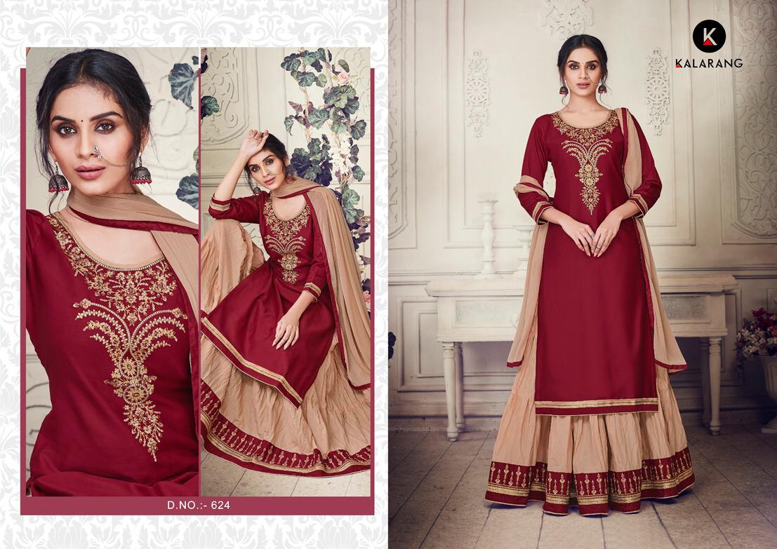 Blossom Vol 4 By Kalarang Jam Silk Cotton Designer Party Wear Suits Wholesale Supplier Surat