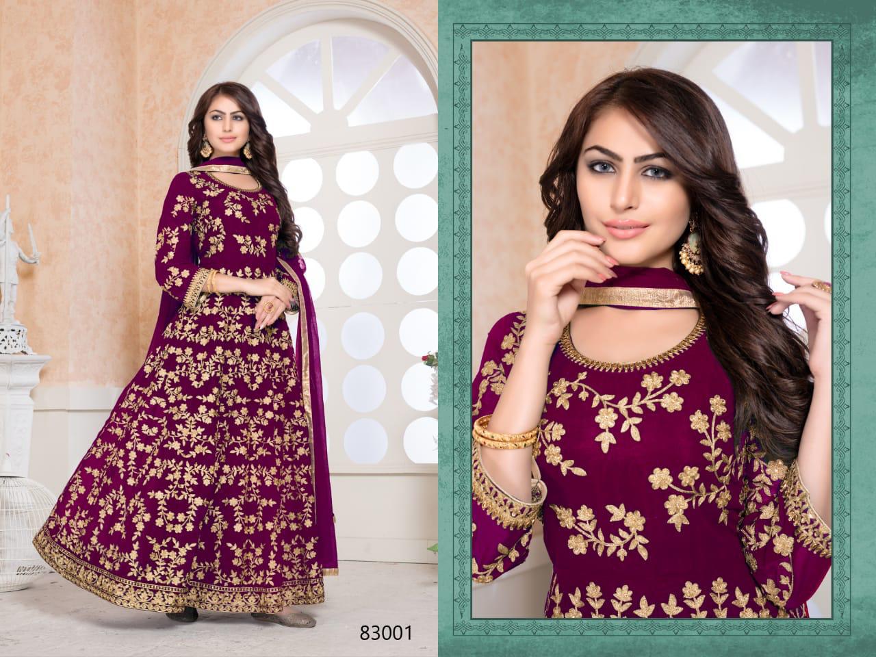 Aanaya 83000 Vol 83 Georgette Embroidered Designer Party Wear Suits Wholesale Supplier Gujarat