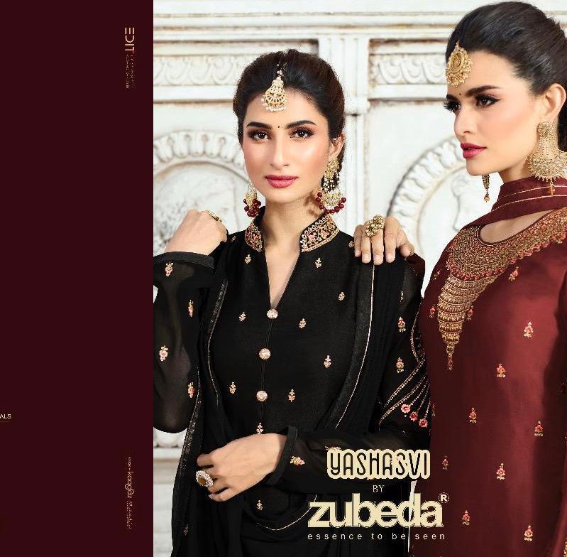 Yashasvi By Zubeda Series 16101 To 16107 Designer Party Wear Suits Wholesale Supplier Gujarat