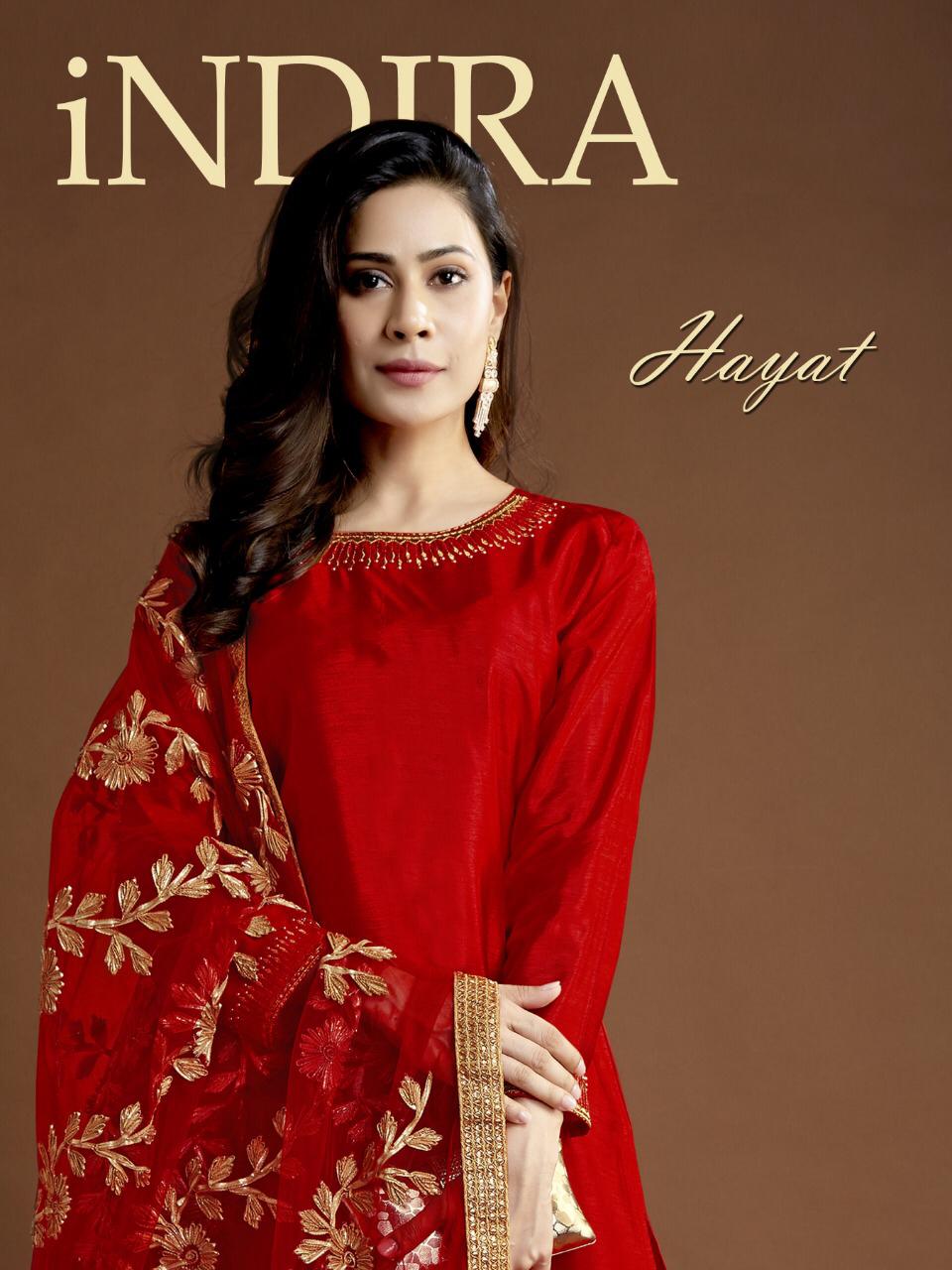 Hayat Readymade By Indira Apparel Three Piece Collection Wholesale Supplier And Dealer Surat