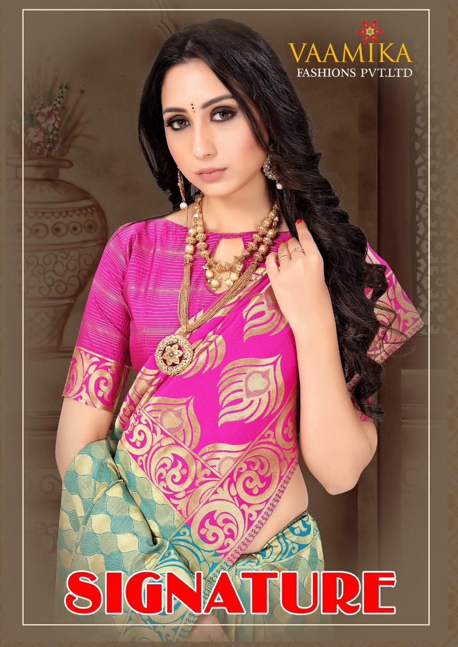 Signature By Vaamika Silk Designer Occasion Wear Sarees Wholesale Supplier India