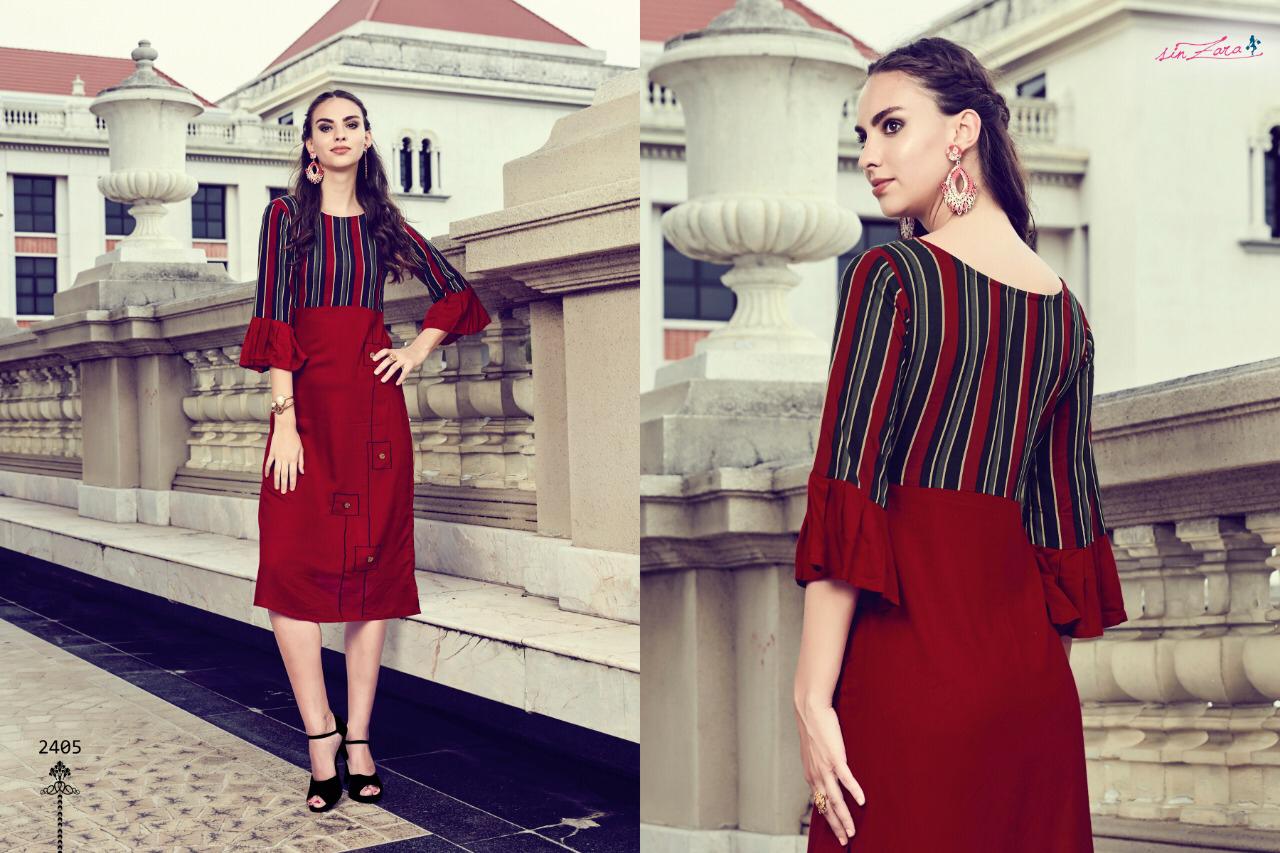 Stanza By Sinzara Reyon Designer Kurtis Wholesale Supplier Gujarat