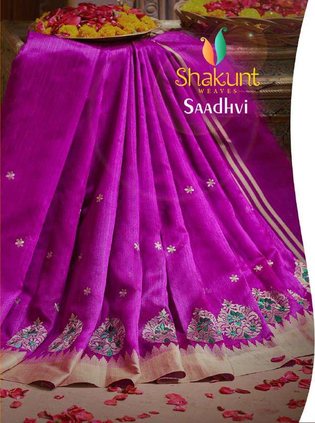 Sadhvi By Shakunt Silk Designer Party Wear Sarees Wholesale Supplier And Dealer Surat