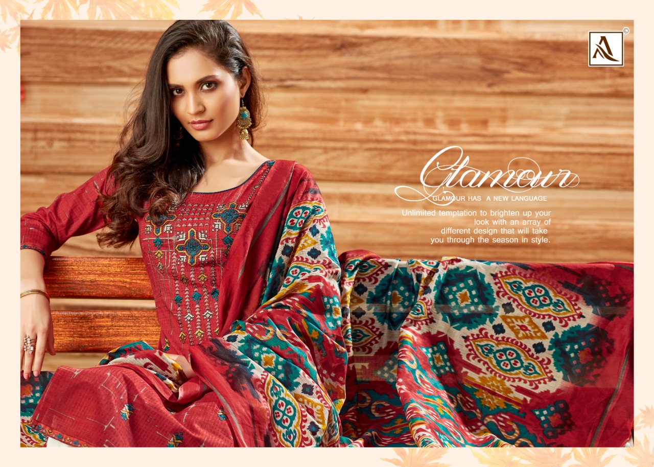 Nazrana By Alok Suits Cambric Cotton Suits Wholesale Supplier Surat