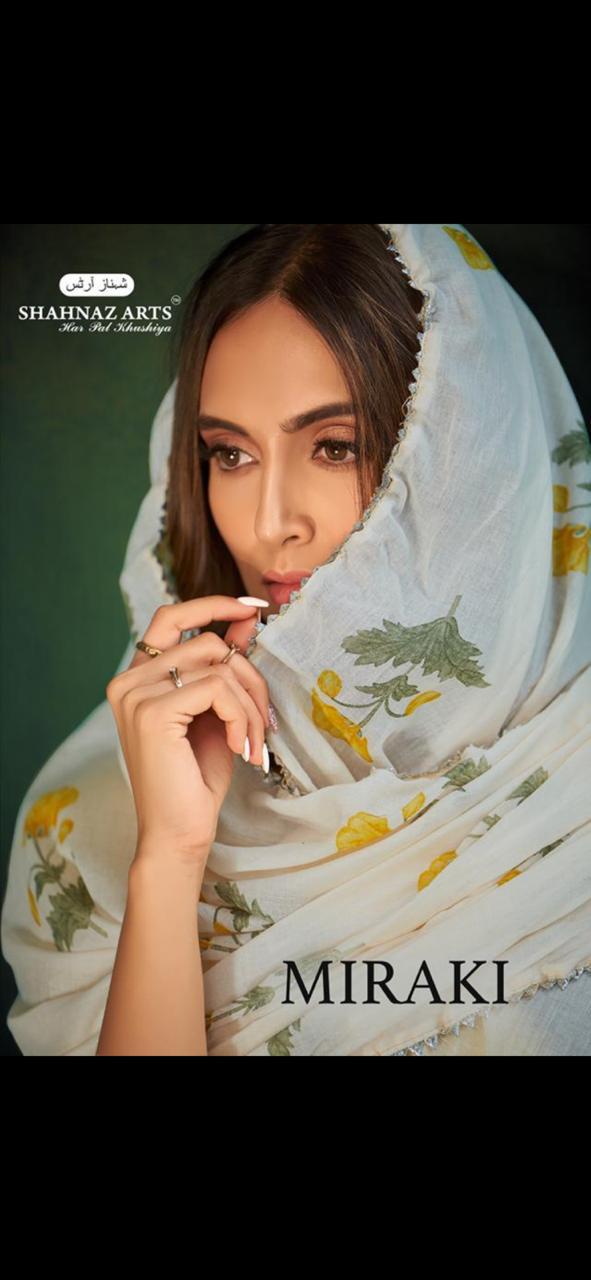 Miraki By Shahnaz Art Cotton Printed Suits Wholesale Supplier Gujarat