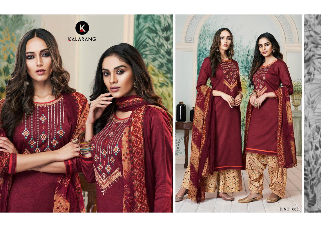 Rangat By Kalarang Satin Printed Suits Wholesale Supplier Gujarat