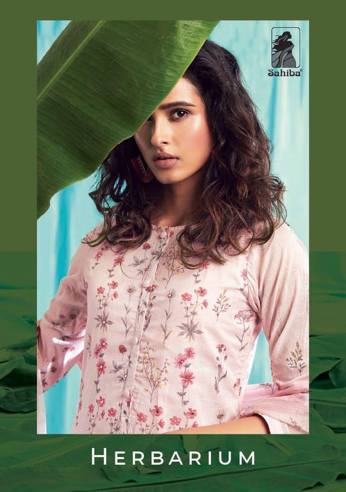 Herbarium By Sahiba Cotton Digital Printed Suits Wholesale Supplier Gujarat