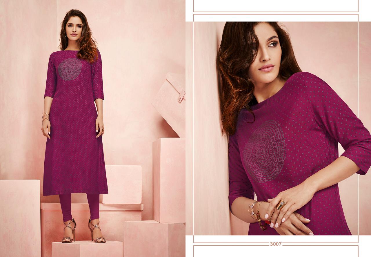 Aura Vol 3 By Lt Reyon Printed Kurtis Wholesale Supplier Gujarat