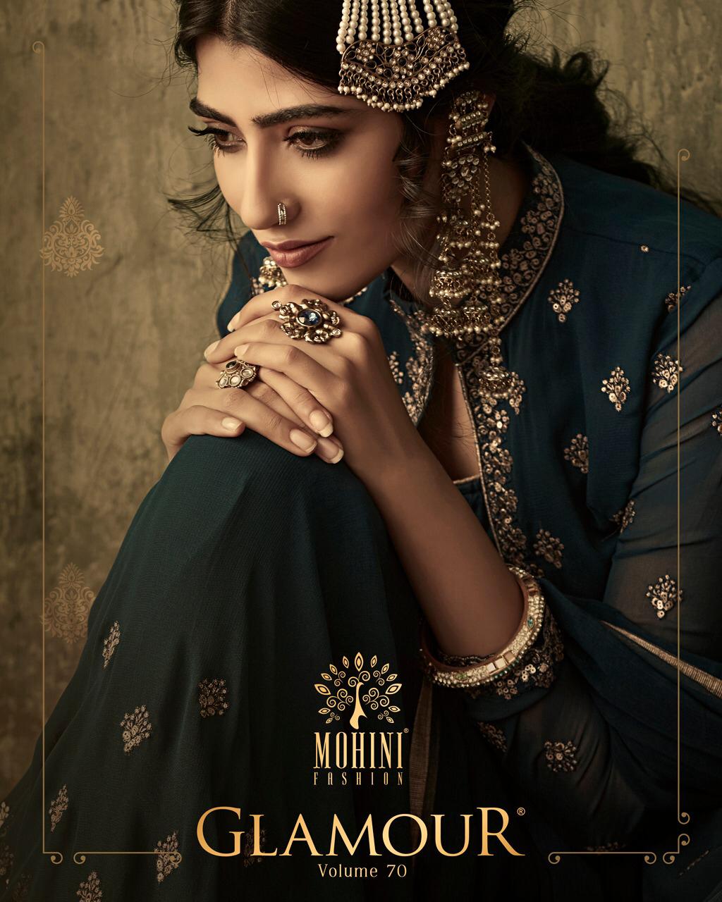 Glamour Vol 70 By Mohini Fashion Series 70001 To 70005 Beautiful Sharara Collection Wholesale Suppli...