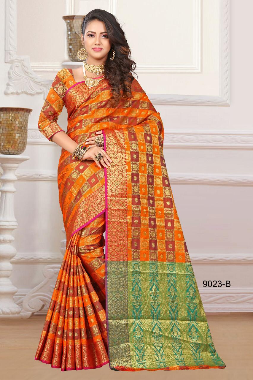 Silkshow By Np 9023 With Colours Silk Sarees Wholesale Supplier And Dealer Surat