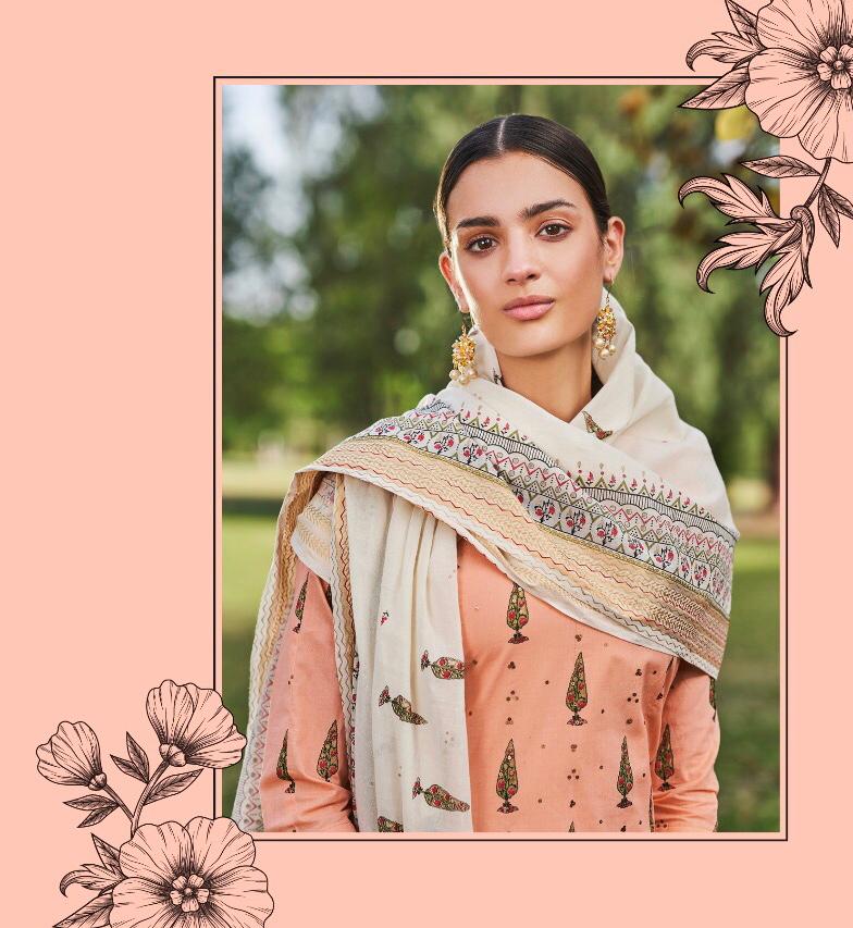 Enhance By Jay Vijay Cotton Block Printed Suits Wholesale Supplier Gujarat
