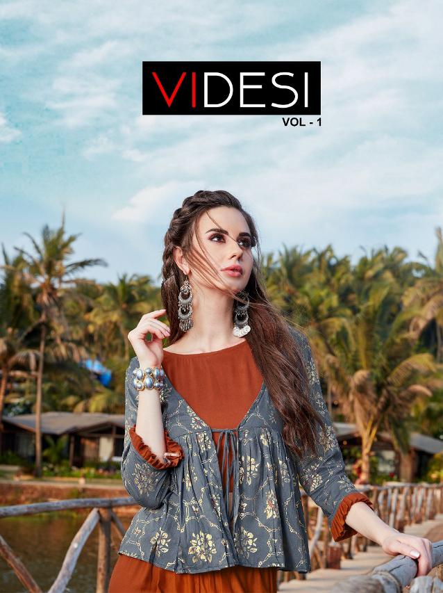 Videsi Vol 1 By Virasat Videsi Reyon Cotton Western Wear Wholesale Supplier And Dealer Surat