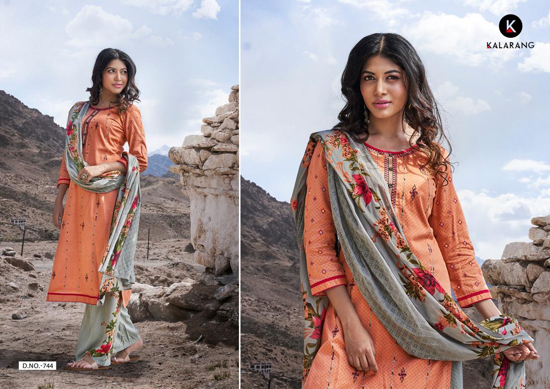 Maira By Kalarang Satin Cotton Fancy Embroidered Suits Wholesale Supplier Surat