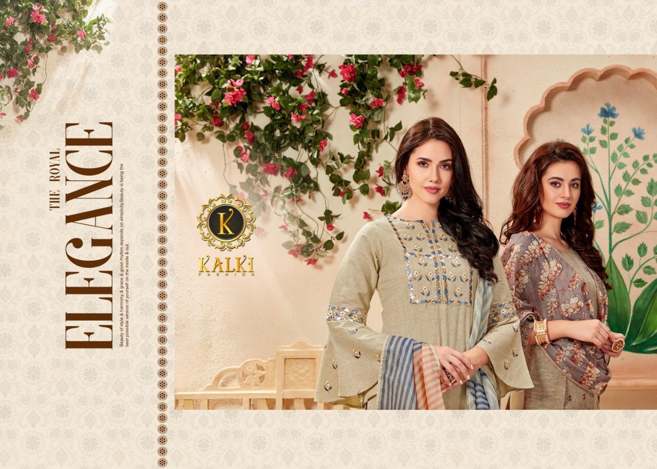 Dream By Kalki Fashion Cotton Slub Kurtis With Duppta Wholesale Supplier Surat