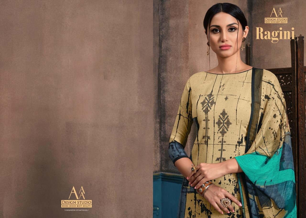Ragini By Aaa Design Studio Cotton Slub Printed Suits Wholesale Supplier Surat
