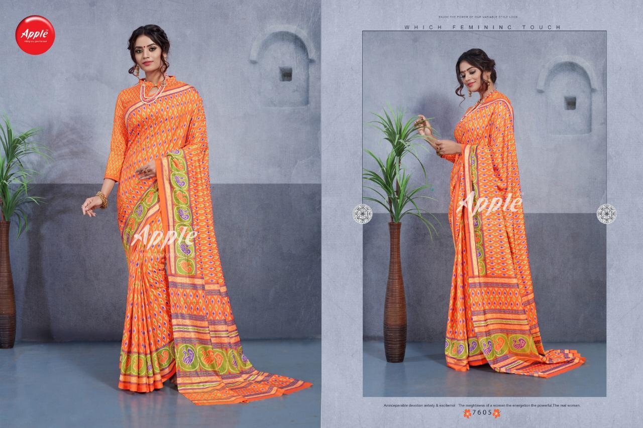 Dhakai Silk Vol 3 By Apple Ekkat Patola Printed Sarees Wholesale Supplier India