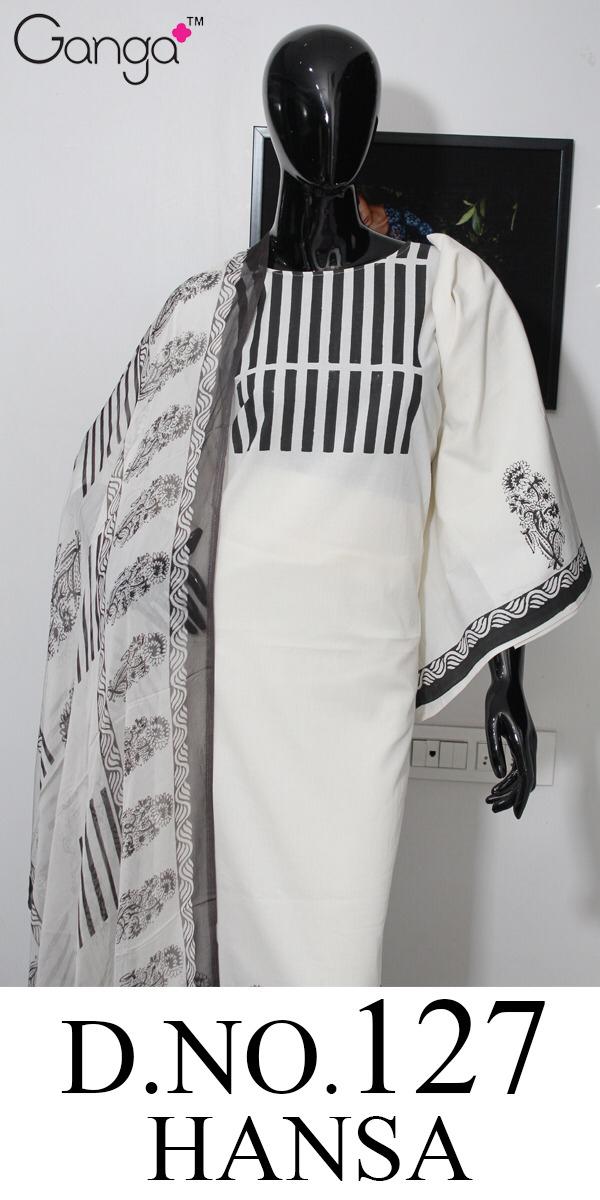 Hansa 127 By Ganga Cotton Designer Party Wear Suits Wholesale Supplier Surat