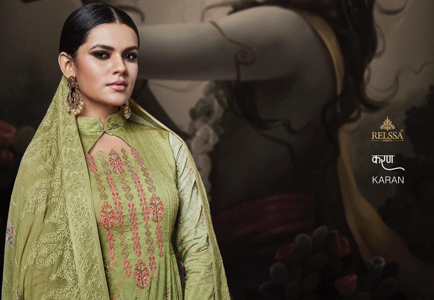 Karan By Relssa Cotton Embroidered Suits Wholesale Supplier Gujarat