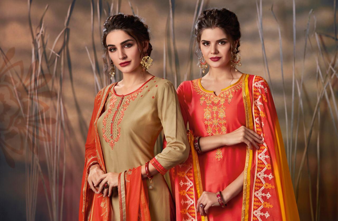 Patiala House Vol 66 By Kessi Satin Cotton Designer Suits Wholesale Supplier Surat